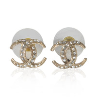 Gold-Plated  2017 Strass CC Earrings