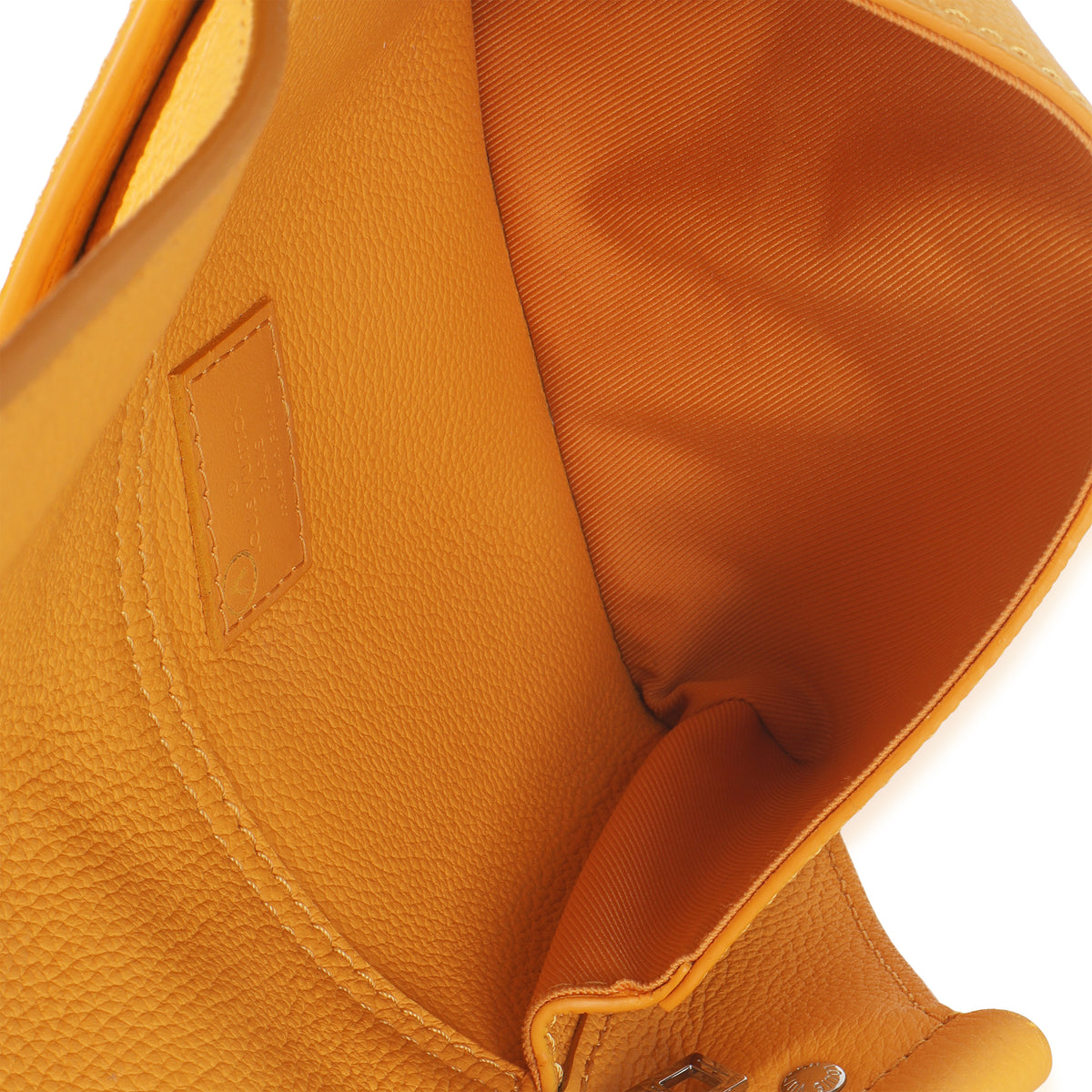 Louis Vuitton Safran Yellow Calfskin Aerogram Takeoff Slingbag Handbag ad1