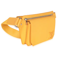 Louis Vuitton Safran Yellow Calfskin Aerogram Takeoff Slingbag Handbag bv