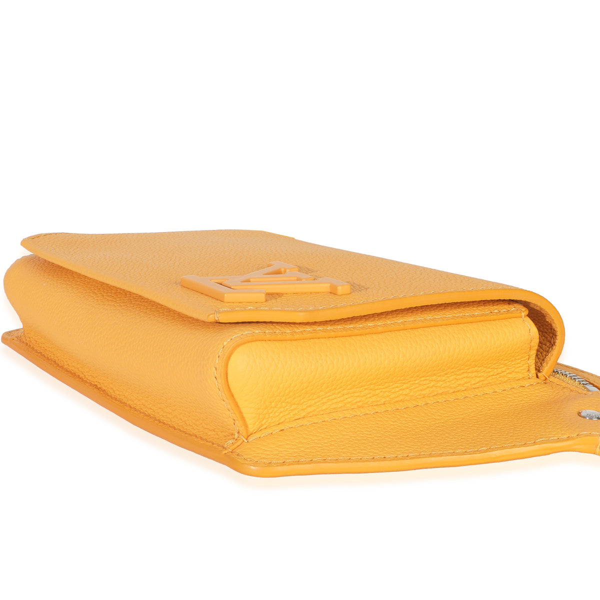 Louis Vuitton Safran Yellow Calfskin Aerogram Takeoff Slingbag Handbag clasp