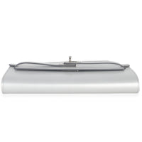 Argent Metallic Chevre Chamkilight Kelly Wallet To Go PHW