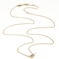 Tiffany & Co. Yellow Gold Diamond Elsa Peretti Bean Pendant pv