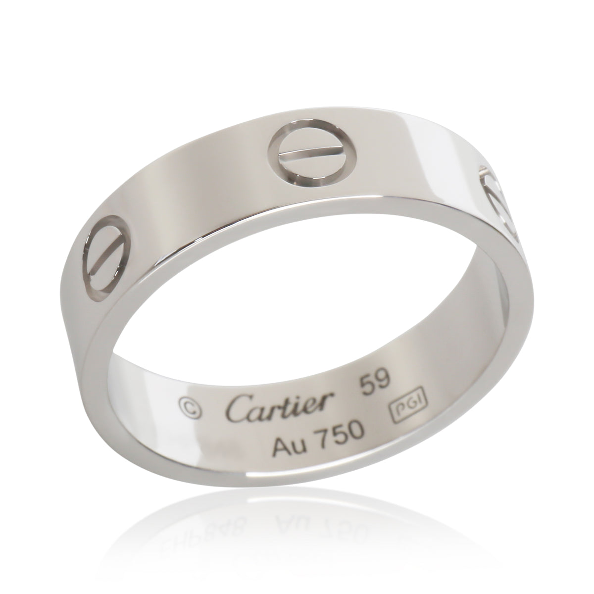 Cartier White Gold  Love Ring clasp
