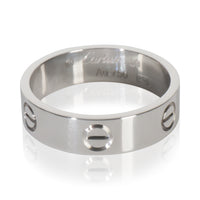 White Gold  Love Ring