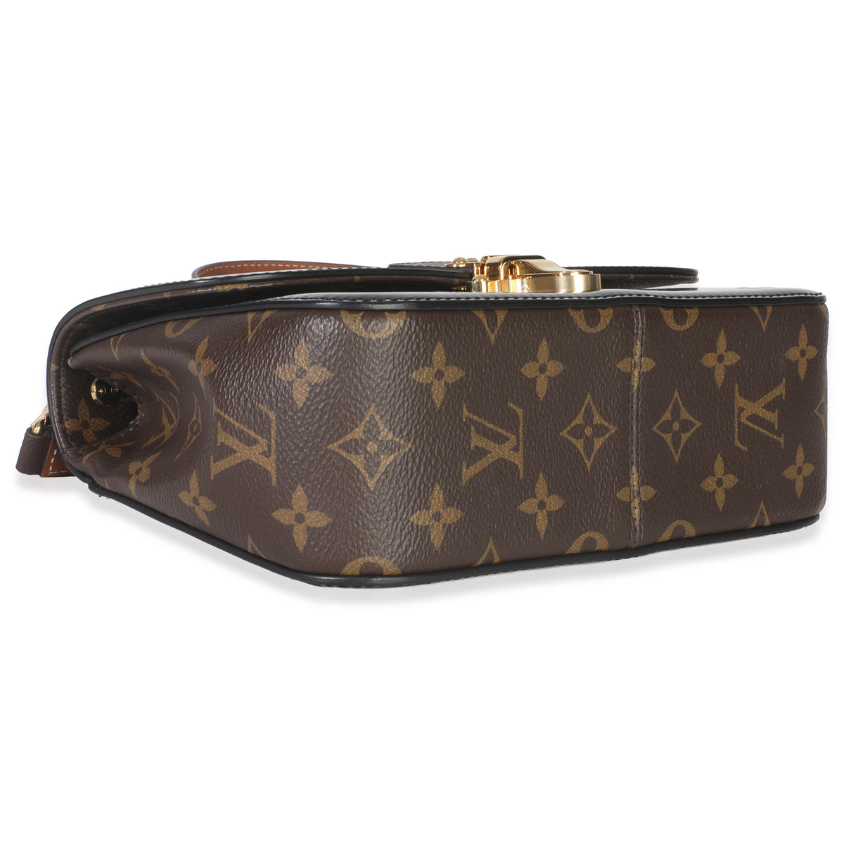Louis Vuitton Monogram Canvas Black Vernis Cherrywood BB Handbag clasp