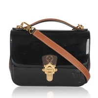 Louis Vuitton Monogram Canvas Black Vernis Cherrywood BB Handbag fv