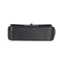 So Black Chevron Lambskin Mini Square Flap Bag