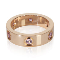 Rose Gold Sapphire Love Ring