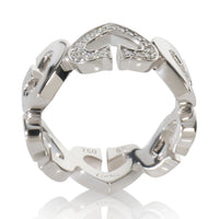 Cartier White Gold Diamond Vintage C de  Ring av