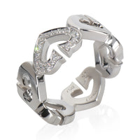 Cartier White Gold Diamond Vintage C de  Ring bv