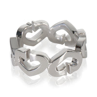 Cartier White Gold Diamond Vintage C de  Ring pv