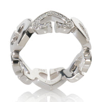 White Gold Diamond Vintage C de Cartier Ring