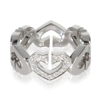 White Gold Diamond Vintage C de Cartier Ring