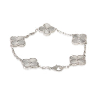 White Gold  Vintage Alhambra Bracelet