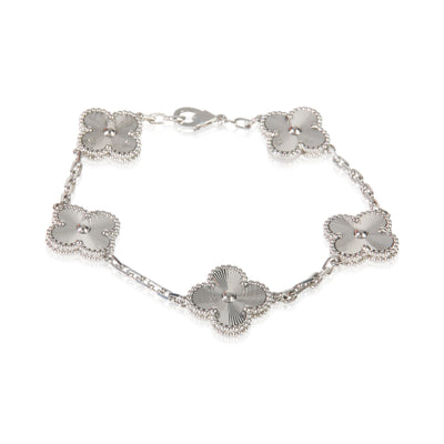 White Gold  Vintage Alhambra Bracelet