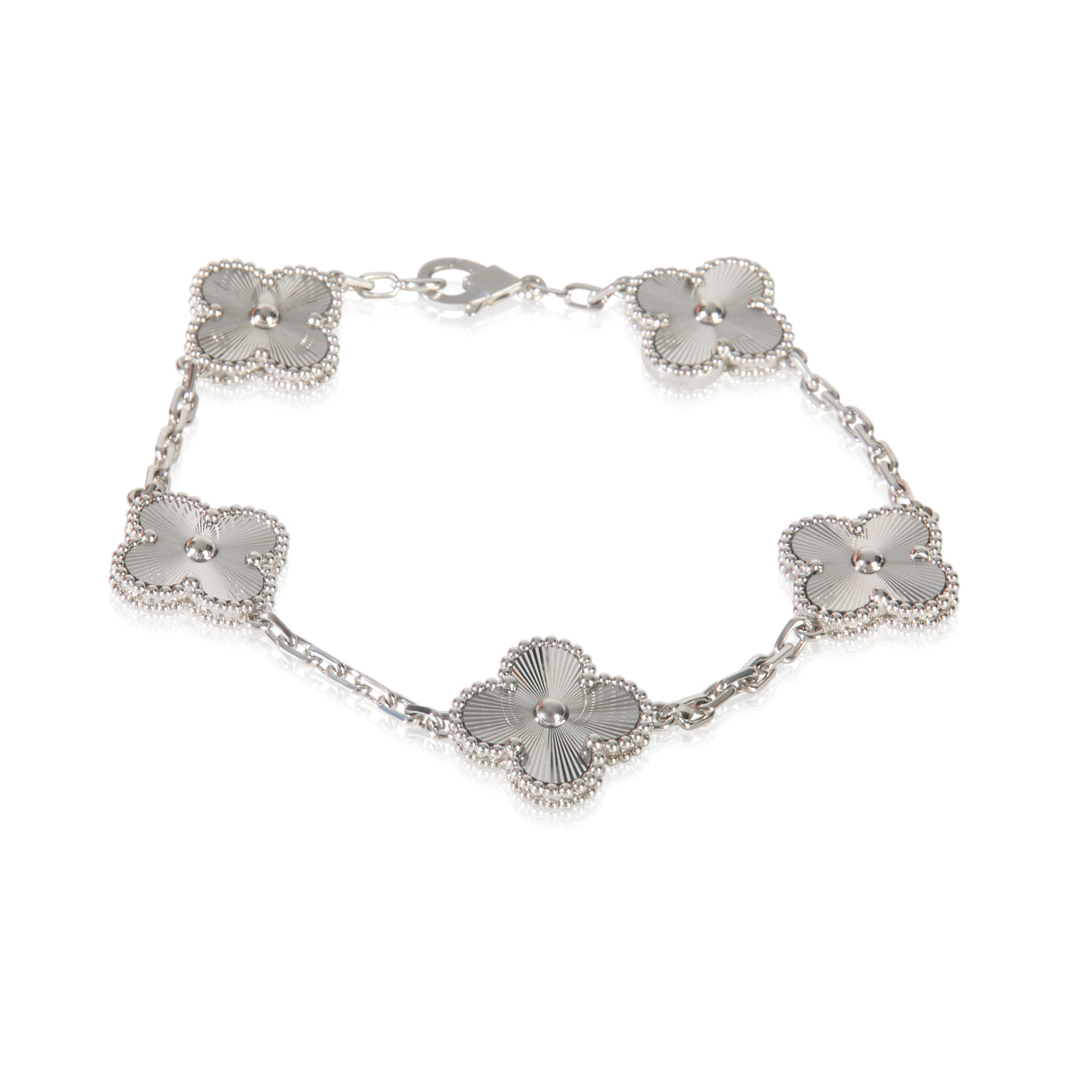 White Gold  Vintage Alhambra Bracelet