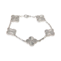 White Gold  Vintage Alhambra Bracelet