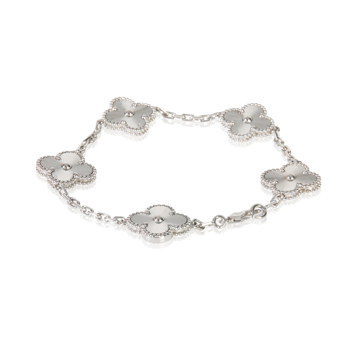 White Gold  Vintage Alhambra Bracelet