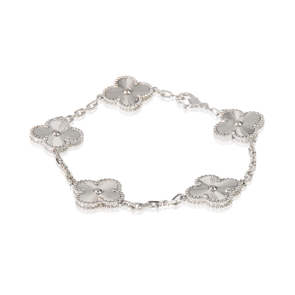White Gold  Vintage Alhambra Bracelet