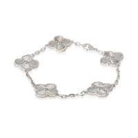 White Gold  Vintage Alhambra Bracelet