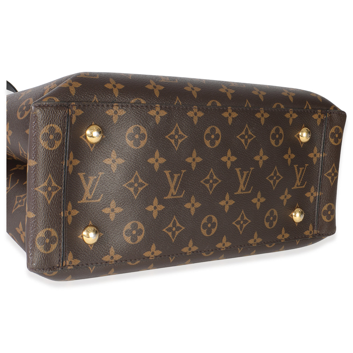 Black Monogram Canvas Flower Tote