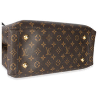 Black Monogram Canvas Flower Tote