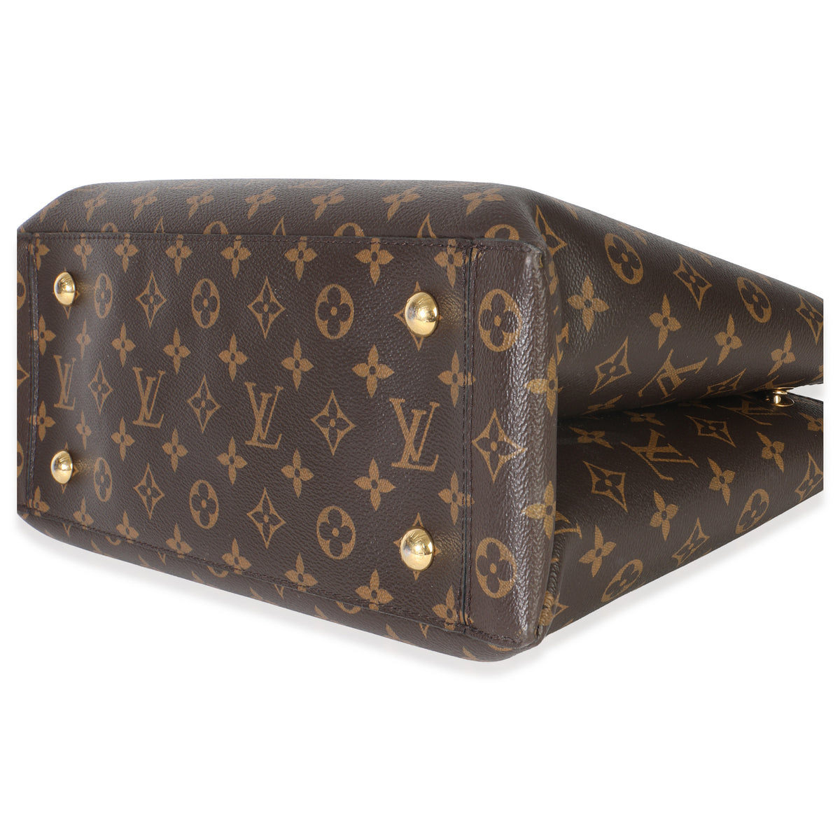 Black Monogram Canvas Flower Tote