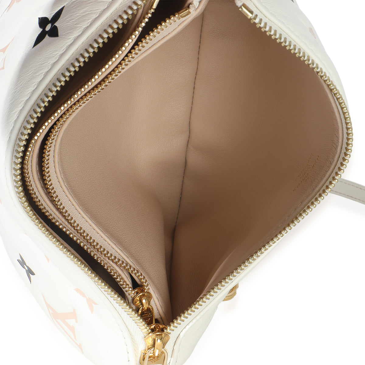 Louis Vuitton Beige Lambskin Embossed Monogram Tricolor By The Pool Coussin BB Handbag ad1