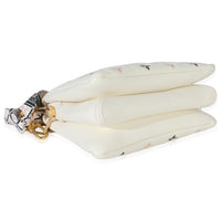 Louis Vuitton Beige Lambskin Embossed Monogram Tricolor By The Pool Coussin BB Handbag clasp