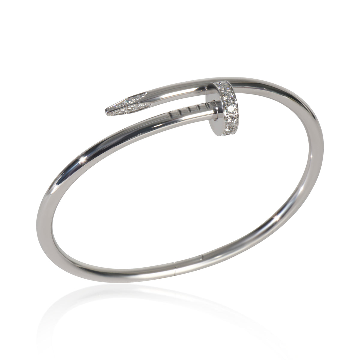 Cartier White Gold Diamond Juste Un Clou Bracelet bv