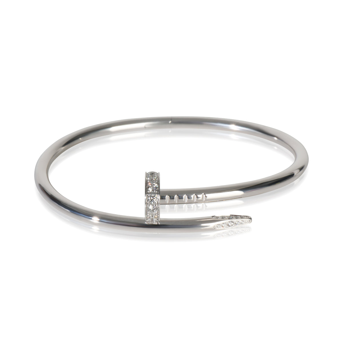 Cartier White Gold Diamond Juste Un Clou Bracelet fv