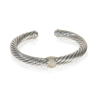 Yellow Gold & Sterling Silver  Cable Classic Single Station Bracele