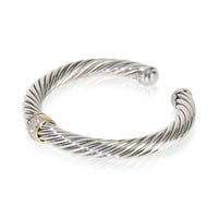 Yellow Gold & Sterling Silver  Cable Classic Single Station Bracele