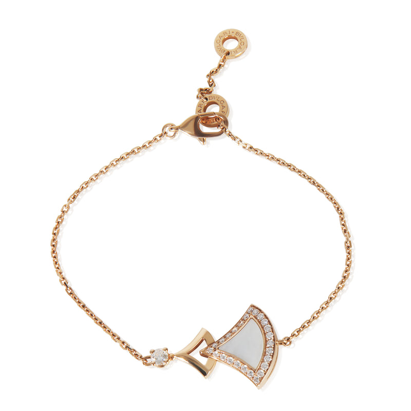 Rose Gold Mother Of Pearl and Diamond Divas Dream Bracelet
