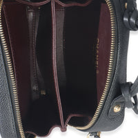 Black Quilted Caviar Small CC Filigree Vanity Case