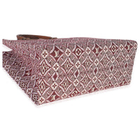 Louis Vuitton Bordeaux Jacquard Canvas Since 1854 Onthego GM Handbag clasp