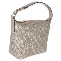Gucci Taupe GG Shadow Monogram Canvas Super Mini Ophidia Shoulder Bag Handbag pv