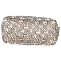 Gucci Taupe GG Shadow Monogram Canvas Super Mini Ophidia Shoulder Bag Handbag stamp