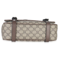 Gucci Beige GG Supreme Canvas Calfskin Retro Interlocking G Messenger Bag Handbag stamp