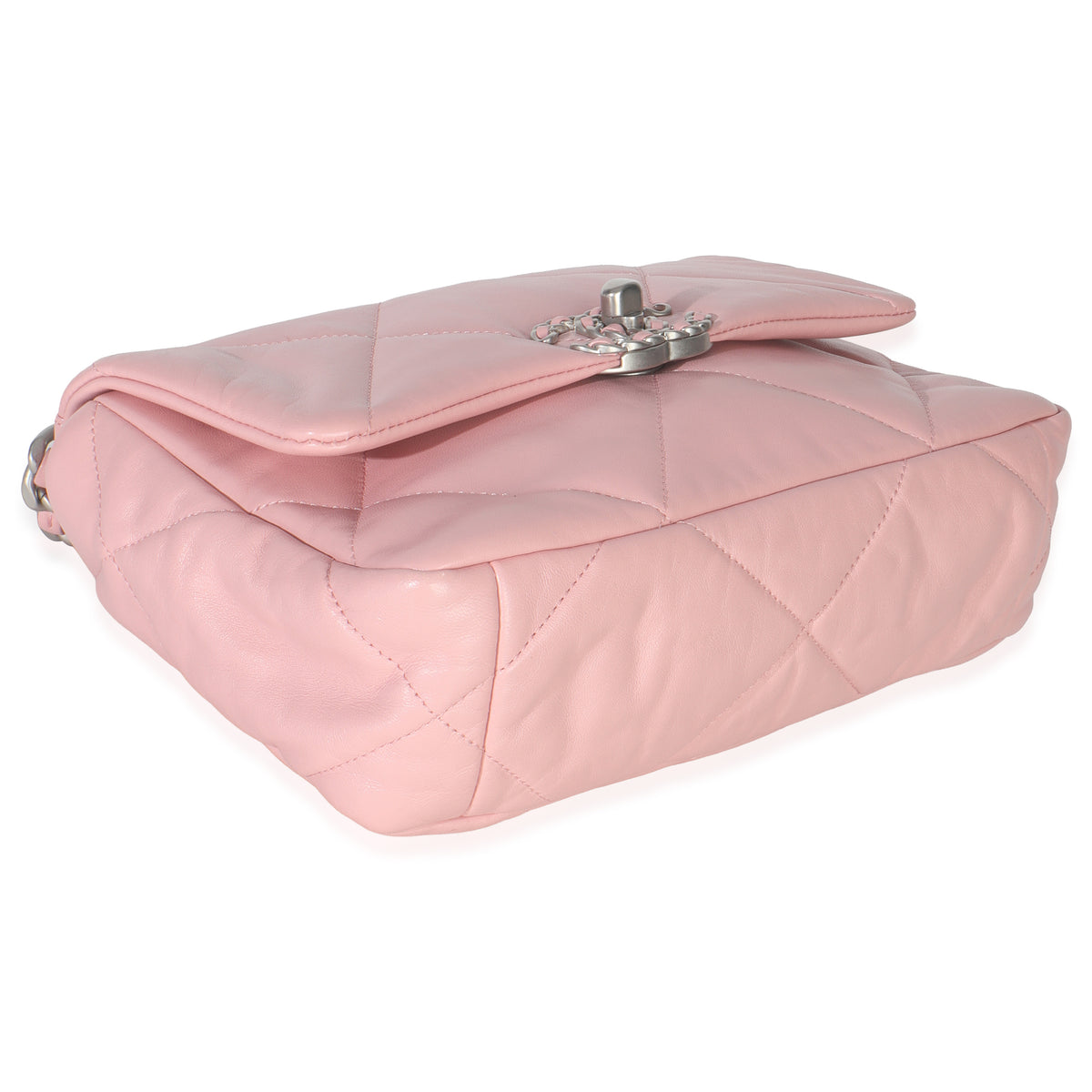 Light Pink Quilted Lambskin Small Chanel 19 Flap Bag