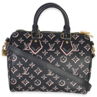 Louis Vuitton Black Monogram Canvas Fall for You Speedy Bandouliere 25 Handbag bv