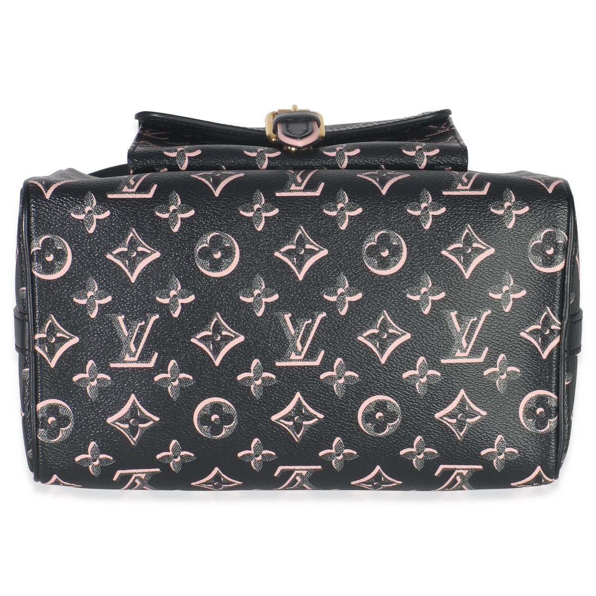 Louis Vuitton Black Monogram Canvas Fall for You Speedy Bandouliere 25 Handbag stamp