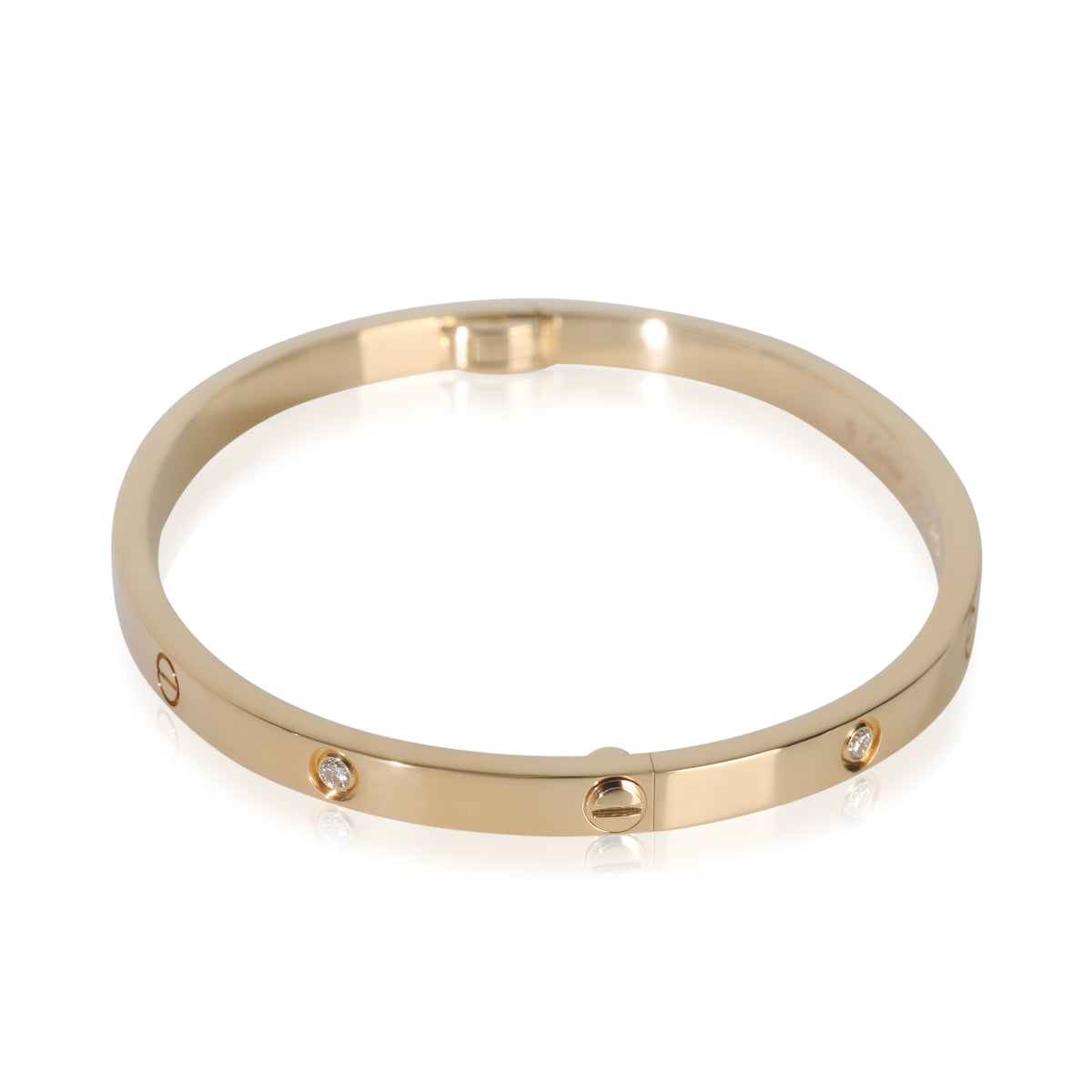 Yellow Gold Diamond Small Model Love Bracelet