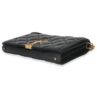 Black Quilted Lambskin Mini Becky Chain Bag
