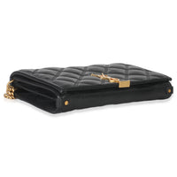 Black Quilted Lambskin Mini Becky Chain Bag