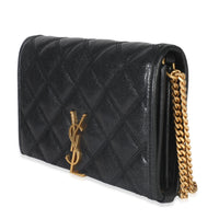 Black Quilted Lambskin Mini Becky Chain Bag