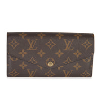 Poppy Monogram Canvas Sarah Wallet NM