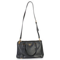 Prada Black Saffiano Small Galleria Double Zip Tote Handbag ad1
