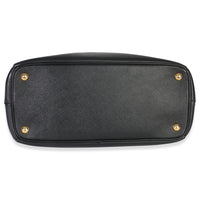 Prada Black Saffiano Small Galleria Double Zip Tote Handbag box