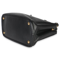 Prada Black Saffiano Small Galleria Double Zip Tote Handbag clasp